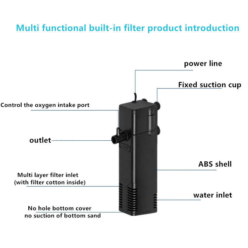 Internal Aquarium Fish Tank Filter Submersible With Spraybar Air Venturi--600L - Image 9