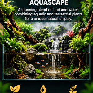 Paludarium Aquascape – Bespoke Land & Water Ecosystems