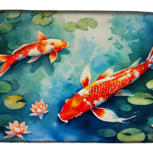 Koi Fish Dish Drying Mat